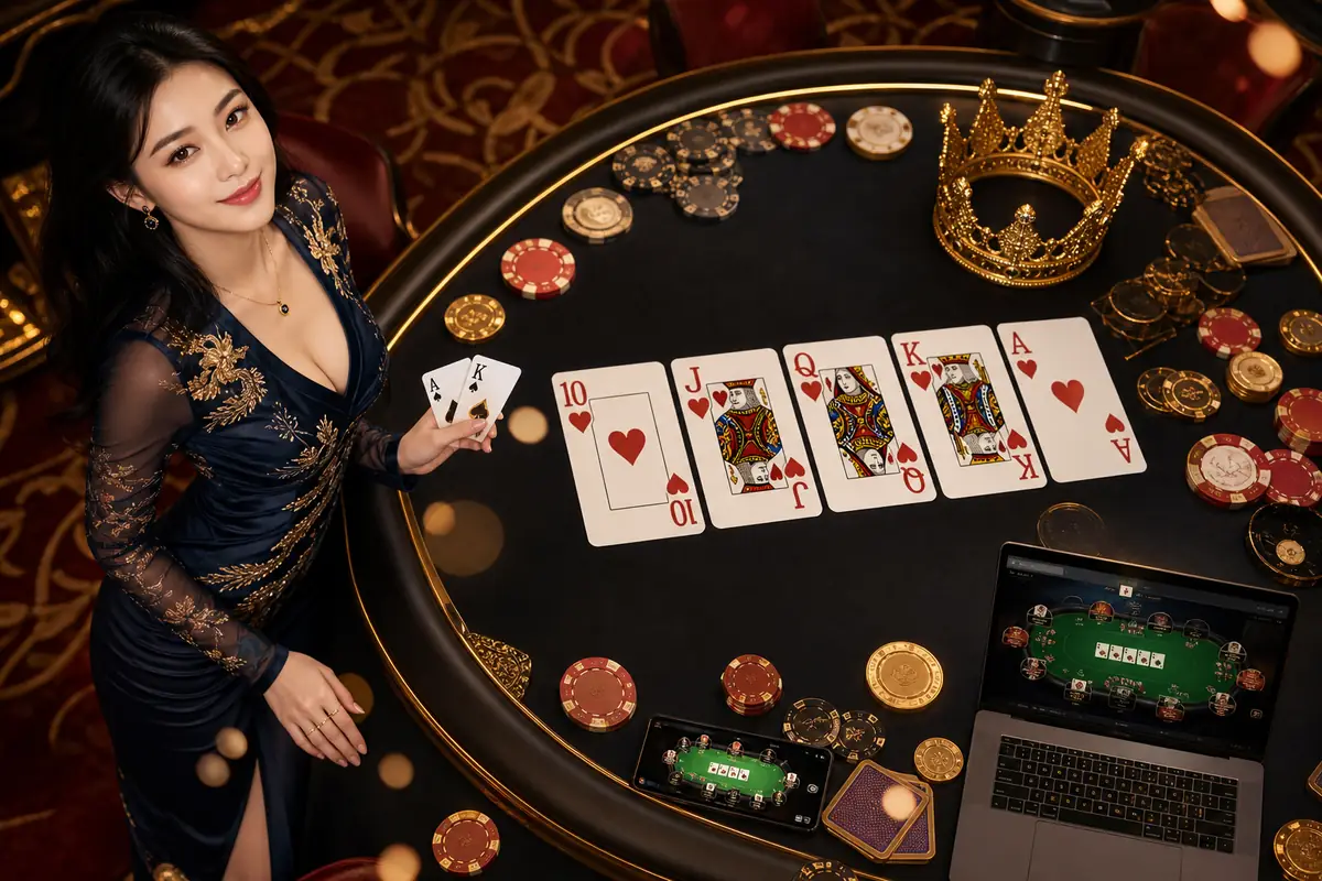 mega566 Casino dealer profesional meja langsung